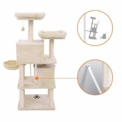 FEANDREA Katzen Kratzbaum Mit 2 Höhlen -KERBL Verkaufsgeschäft feandrea katzen kratzbaum mit 2 hoehlen 1553179816