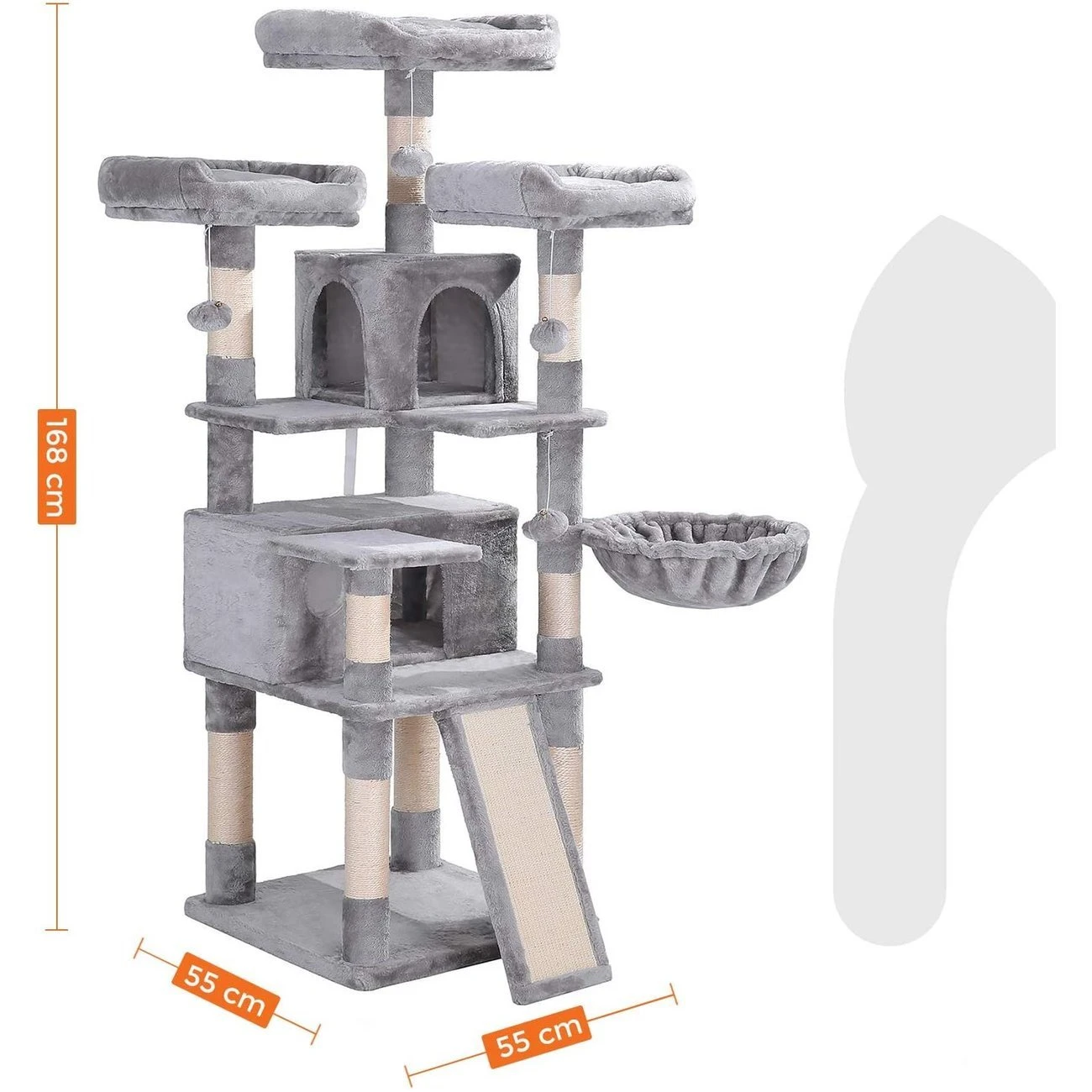 FEANDREA Kratzbaum XXL Cat Condo 8 FEANDREA Kratzbaum XXL Cat Condo – Bild 8