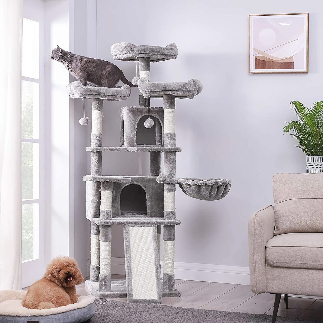 FEANDREA Kratzbaum XXL Cat Condo 13 FEANDREA Kratzbaum XXL Cat Condo – Bild 13