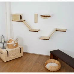 Silvio Design Katzen Kletterwand Mit Treppe 8-teilig