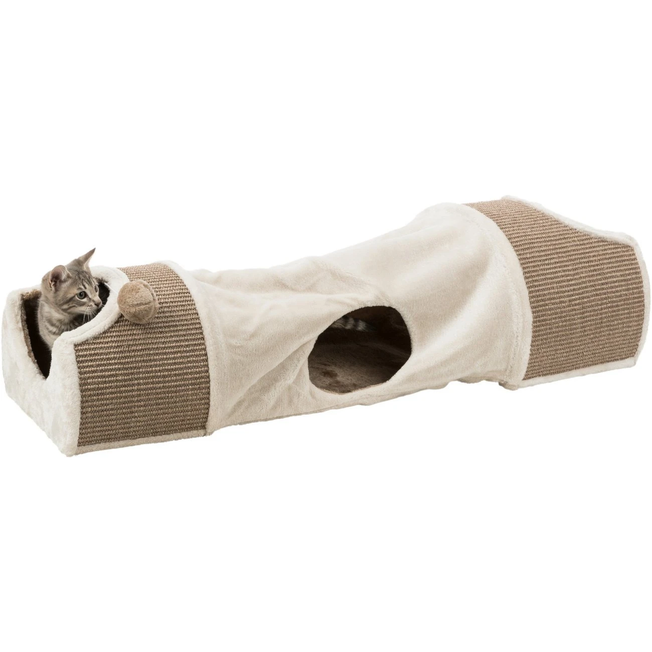 TRIXIE Kratztunnel Für Katzen Mit Plüsch Bezug 1 TRIXIE Kratztunnel Für Katzen Mit Plüsch Bezug